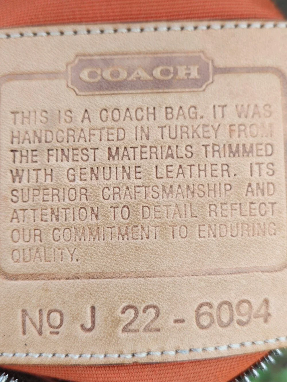 Vintage Coach 6094 Signature Demi Shoulder Bag Y2K Khaki Brown Leather